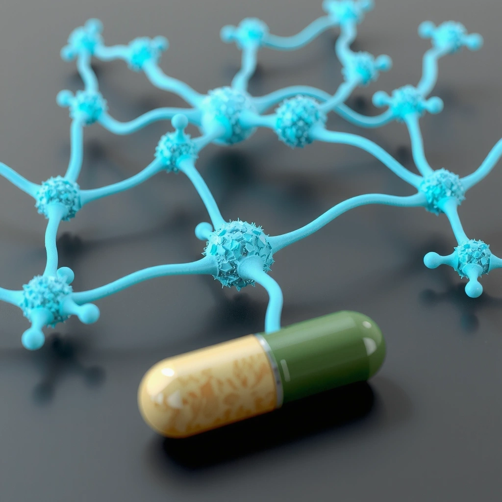 Stilisiertes biologisches Netzwerk